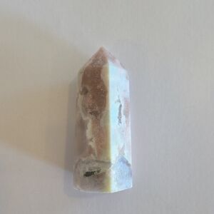 Flower Agate  Crystal Point Tower